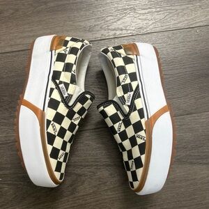 Vans era stacked/platform / checker